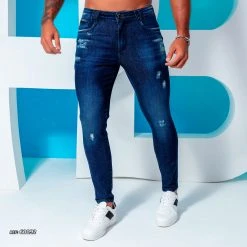 REPRESENTAÇÃO JEANS Destroyed Slim Men's Jeans - 60092