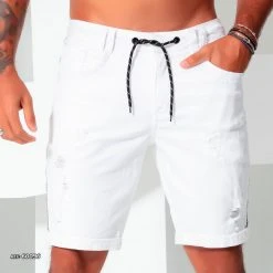 REPRESENTAÇÃO JEANS White Men's Shorts With Personalization - 60096