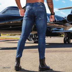 PIT BULL JEANS Dark Male Jeans - 60097