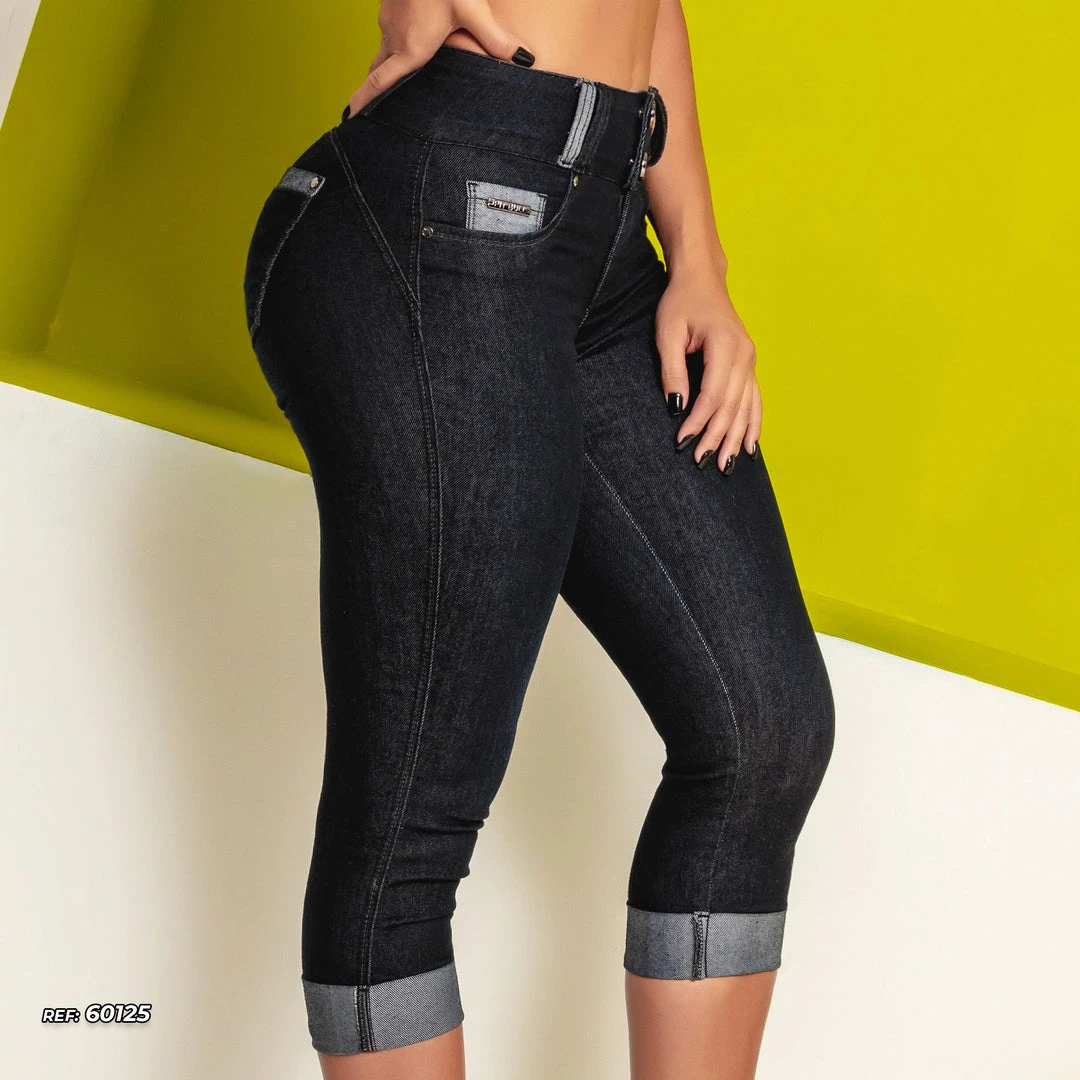 PIT BULL JEANS Dark Denim Capri Pants - 60125 Conecte-Se 4 PIT BULL JEANS Dark Denim Capri Pants - 60125 Conecte-Se