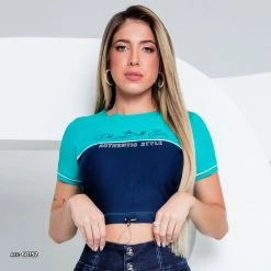 PL REPRESENTAÇÃO MALHA Women Fitted Crop Top Color - 60152