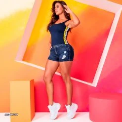 REPRESENTAÇÃO JEANS Destroyed Women's Denim Shorts - 60249