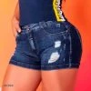 REPRESENTAÇÃO JEANS Destroyed Women's Denim Shorts - 60249
