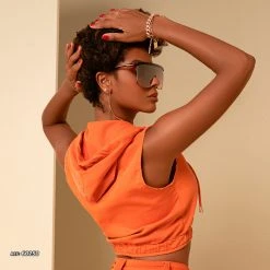 PIT BULL JEANS NEWS 60250 - Hooded Cropped With Total Comfort