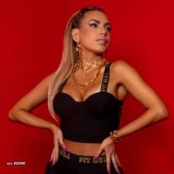 PL MALHA Sexy Cropped With Logomania - 60266