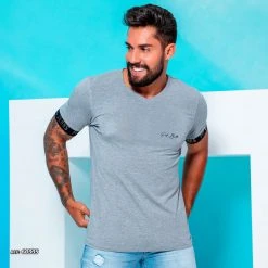 PL REPRESENTAÇÃO MALHA Blend T-shirt With V-neck - 60335
