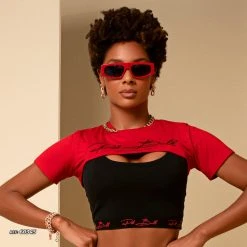 PL MALHA Mini Cropped With Top Highlights Curves Exclusive Logo - 60345 Movement