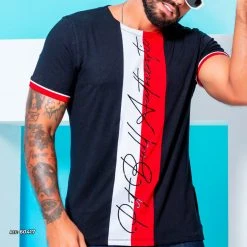 PL REPRESENTAÇÃO MALHA Men's Color Block Shirt - 60417