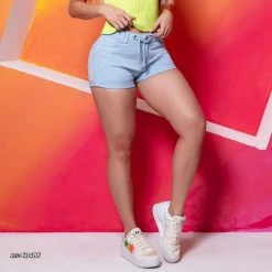 PL REPRESENTAÇÃO JEANS Color Shorts With Drawstring - 60486