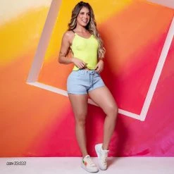 PL REPRESENTAÇÃO JEANS Color Shorts With Drawstring - 60486