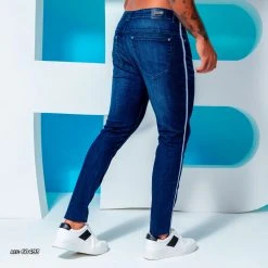 PL REPRESENTAÇÃO JEANS Liberty Men's Slim Fit Pants Dark Blue - 60493