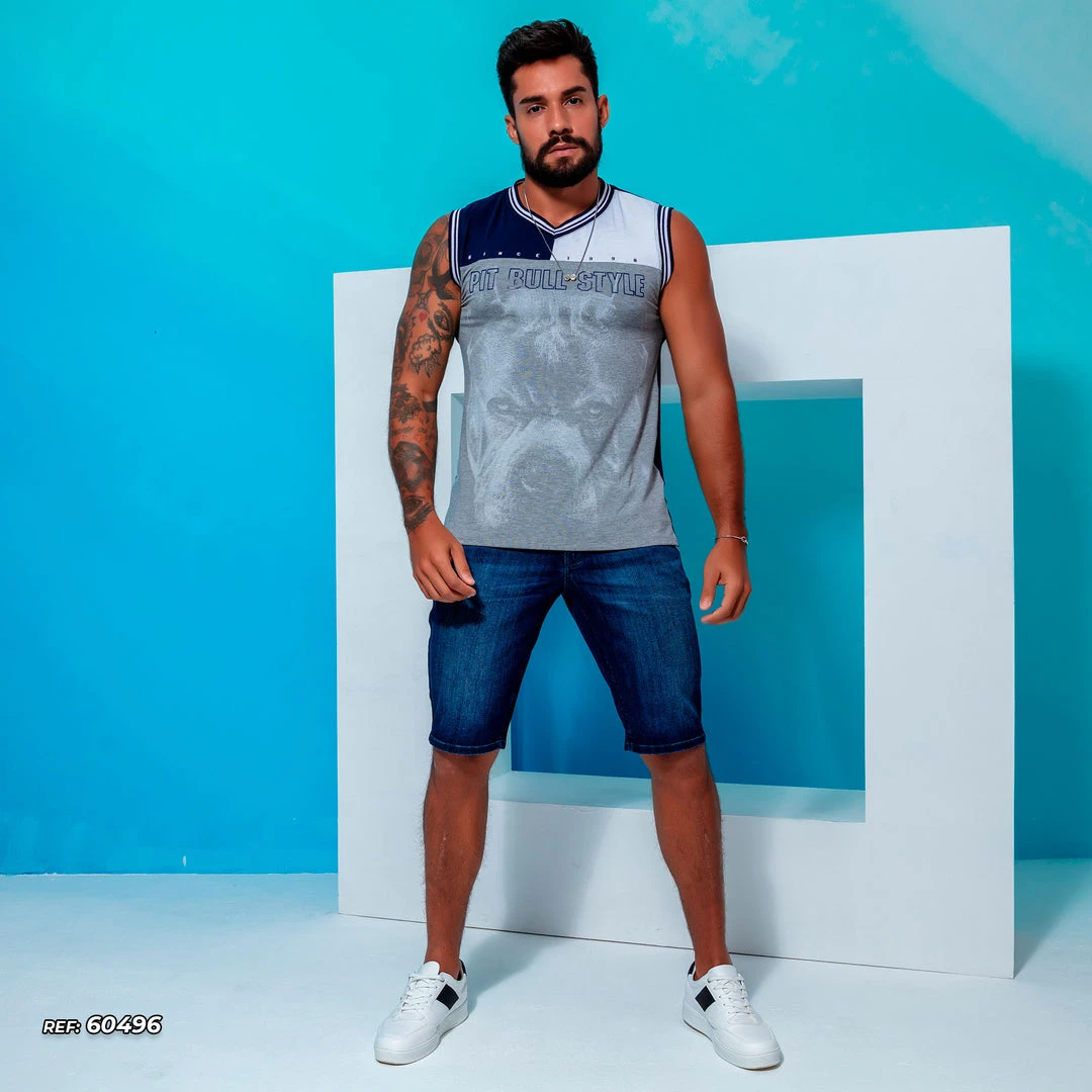 PL REPRESENTAÇÃO JEANS Liberty Men's Denim Shorts With Customization - 60496 7 PL REPRESENTAÇÃO JEANS Liberty Men's Denim Shorts With Customization - 60496