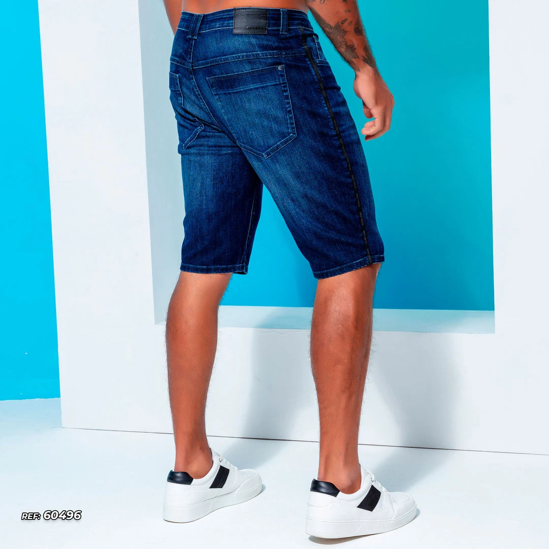 PL REPRESENTAÇÃO JEANS Liberty Men's Denim Shorts With Customization - 60496 6 PL REPRESENTAÇÃO JEANS Liberty Men's Denim Shorts With Customization - 60496