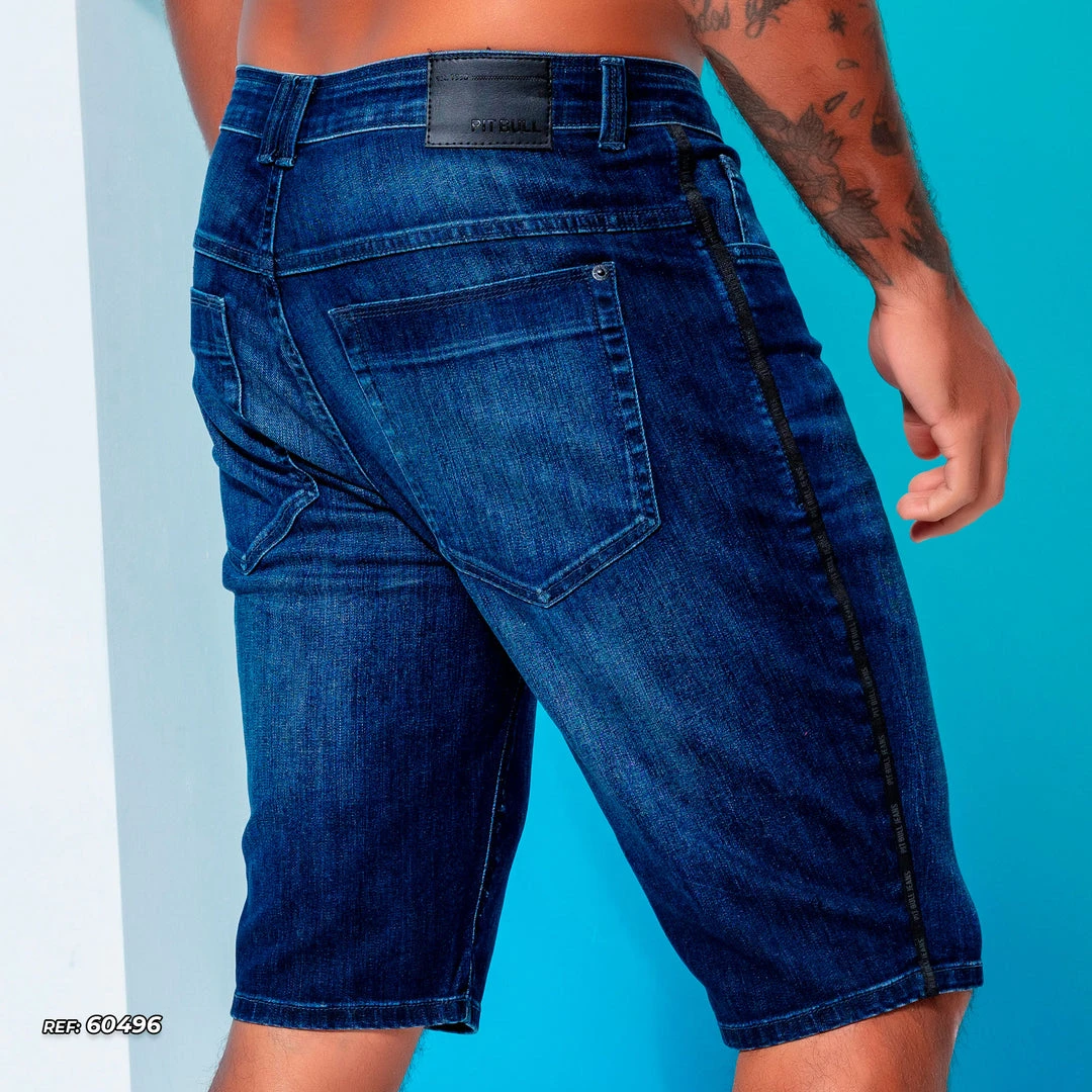 PL REPRESENTAÇÃO JEANS Liberty Men's Denim Shorts With Customization - 60496 4 PL REPRESENTAÇÃO JEANS Liberty Men's Denim Shorts With Customization - 60496