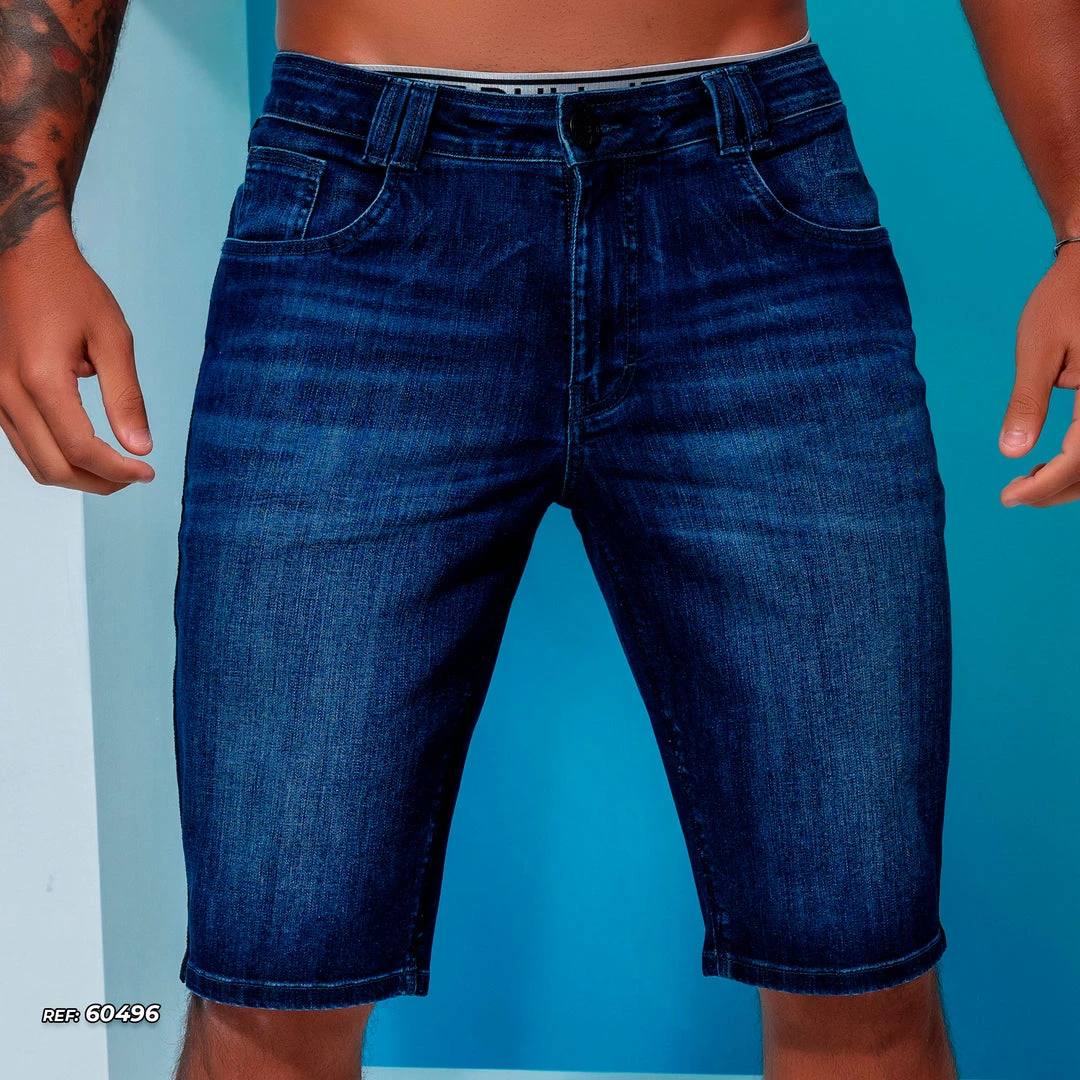 PL REPRESENTAÇÃO JEANS Liberty Men's Denim Shorts With Customization - 60496 3 PL REPRESENTAÇÃO JEANS Liberty Men's Denim Shorts With Customization - 60496