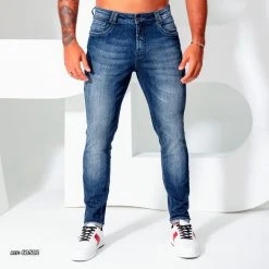 PL REPRESENTAÇÃO JEANS Men's Slim Pants Modern Blue Denim - 60502 Liberty