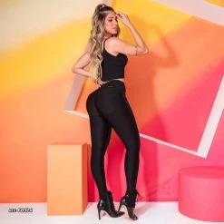 REPRESENTAÇÃO JEANS Skinny Bicolor Pants With Magic Waistband - 60524