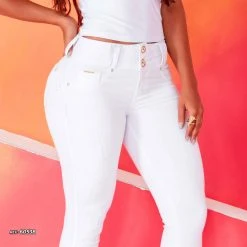 REPRESENTAÇÃO JEANS Fashion White Skinny Jeans - 60538 Women