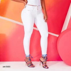 REPRESENTAÇÃO JEANS Fashion White Skinny Jeans - 60538 Women