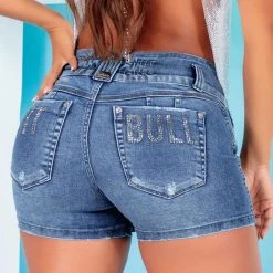 PL JEANS 60540 - Destroyed Denim Skort