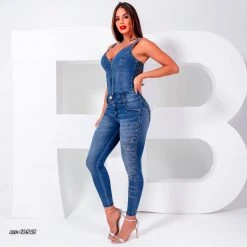 REPRESENTAÇÃO JEANS Sleeveless Denim Jumpsuit - 60543 Liberty