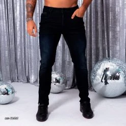 PL REPRESENTAÇÃO JEANS Men's Dark Blue Jeans - 60593