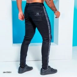 PL REPRESENTAÇÃO JEANS Men's Bicolor Pants With Destroyed - 60594