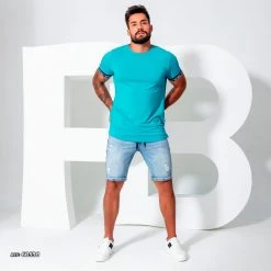 PL REPRESENTAÇÃO JEANS Men's Denim Jogger Shorts - 60598