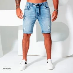 PL REPRESENTAÇÃO JEANS Men's Denim Jogger Shorts - 60598