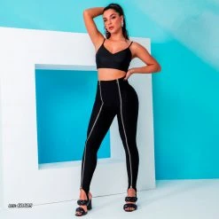 PL REPRESENTAÇÃO MALHA Legging Style Pants With Zipper - 60605 Liberty