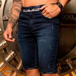 PIT BULL JEANS Movement Destroyed Shorts Dark Jeans - 60606