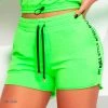 PL REPRESENTAÇÃO MALHA Elastic Shorts Neon Details - 60609 Women 1 PL REPRESENTAÇÃO MALHA Elastic Shorts Neon Details - 60609 Women