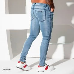 PL REPRESENTAÇÃO JEANS Men's Blue Jeans With Destroyeds - 60615 9 PL REPRESENTAÇÃO JEANS Men's Blue Jeans With Destroyeds - 60615