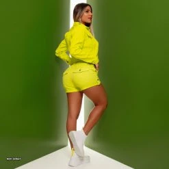 PL JEANS Identity 60641 - Color Shorts With Butt Lift Effect And Stylish Logomania 60641 - Color Shorts With Butt Lif