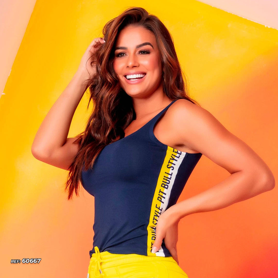 PL REPRESENTAÇÃO MALHA Women's Tank Top With Side Customization - 60667 3 PL REPRESENTAÇÃO MALHA Women's Tank Top With Side Customization - 60667