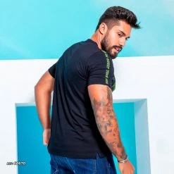 PL REPRESENTAÇÃO MALHA Pit Bull Jeans Men's Animal Face T-Shirt - 60670