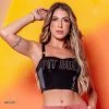 PL REPRESENTAÇÃO MALHA Black Crop Top Perfect Fit - 60671 Liberty