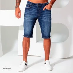 PL REPRESENTAÇÃO JEANS Liberty Men's Denim Shorts With Threadbare - 60680