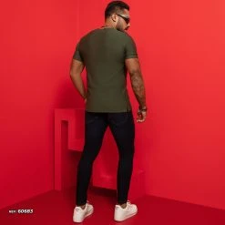 PL JEANS 60683 - Men's Classic Pants With Dark Blue Denim Identity