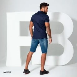 PL REPRESENTAÇÃO JEANS Men's Denim Shorts With Customization - 60703