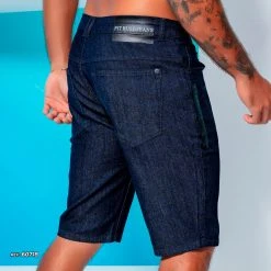 PL REPRESENTAÇÃO JEANS Men Slim Dark Jeans Shorts - 60718 11 PL REPRESENTAÇÃO JEANS Men Slim Dark Jeans Shorts - 60718