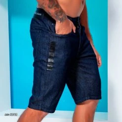 PL REPRESENTAÇÃO JEANS Men Slim Dark Jeans Shorts - 60718 10 PL REPRESENTAÇÃO JEANS Men Slim Dark Jeans Shorts - 60718