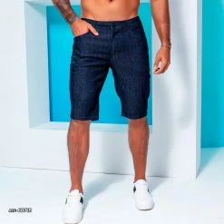 PL REPRESENTAÇÃO JEANS Men Slim Dark Jeans Shorts - 60718 12 PL REPRESENTAÇÃO JEANS Men Slim Dark Jeans Shorts - 60718