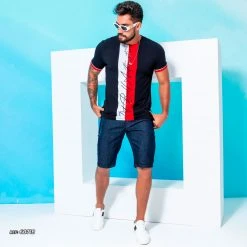 PL REPRESENTAÇÃO JEANS Men Slim Dark Jeans Shorts - 60718 15 PL REPRESENTAÇÃO JEANS Men Slim Dark Jeans Shorts - 60718