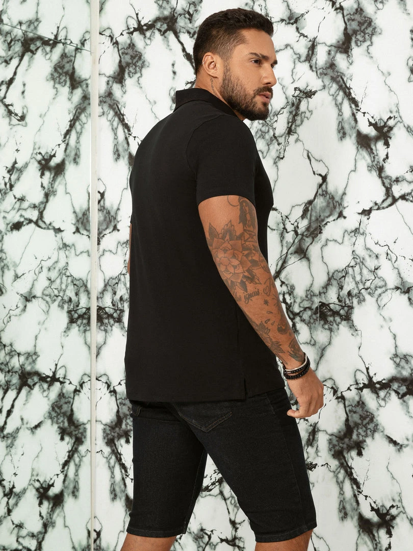 PL JEANS Identity 60746 - Modern Denim Shorts With Logomania 6 PL JEANS Identity 60746 - Modern Denim Shorts With Logomania