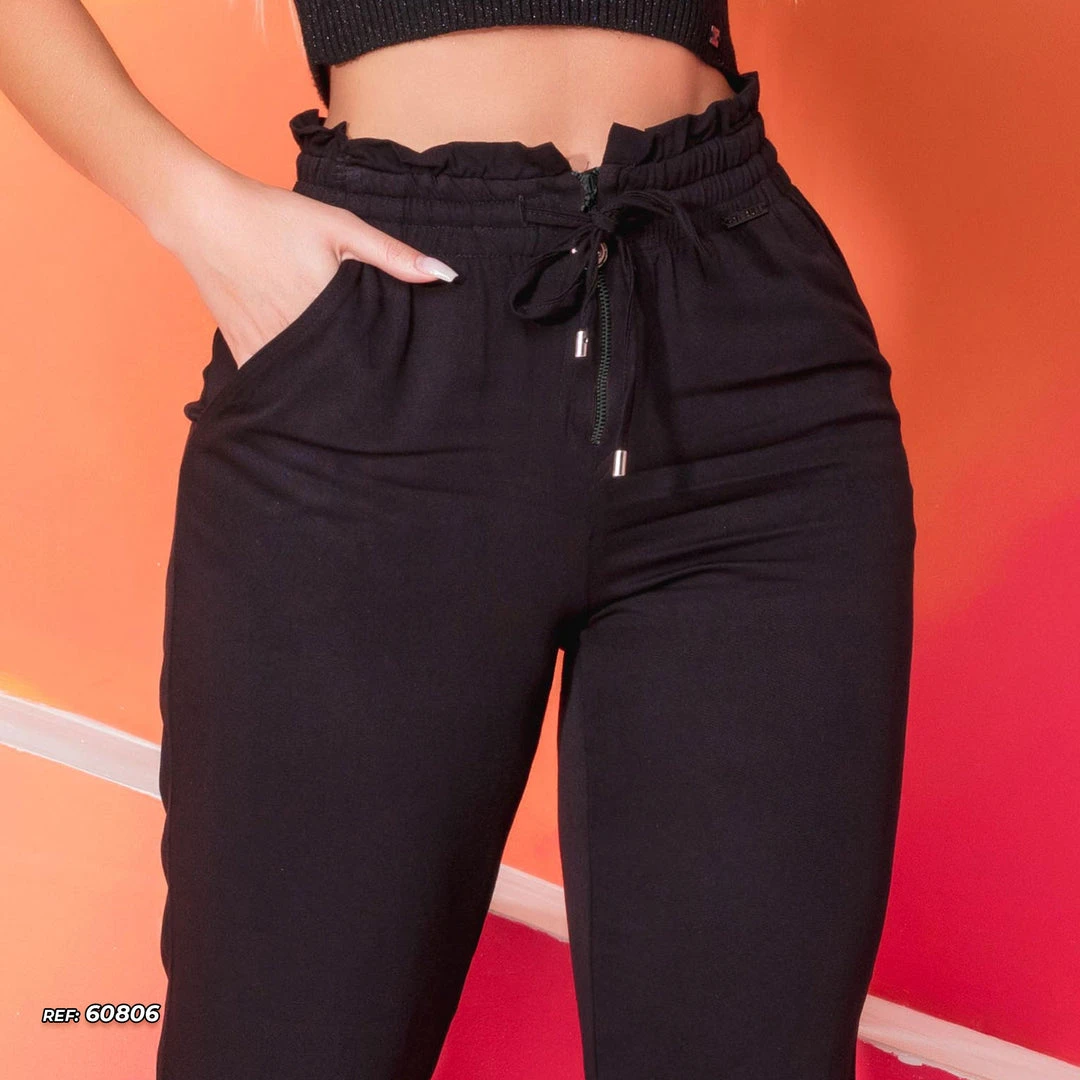 PL REPRESENTAÇÃO MALHA Black Jogger Pants Clochard - 60806 3 PL REPRESENTAÇÃO MALHA Black Jogger Pants Clochard - 60806