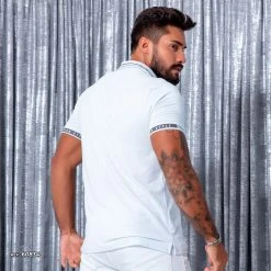 PL REPRESENTAÇÃO MALHA White Men's Polo - 60834 POLERA