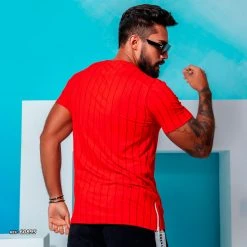 PL REPRESENTAÇÃO MALHA Liberty Men's T-shirt With Stripes Short Sleeve - 60895