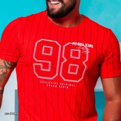 PL REPRESENTAÇÃO MALHA Liberty Men's T-shirt With Stripes Short Sleeve - 60895