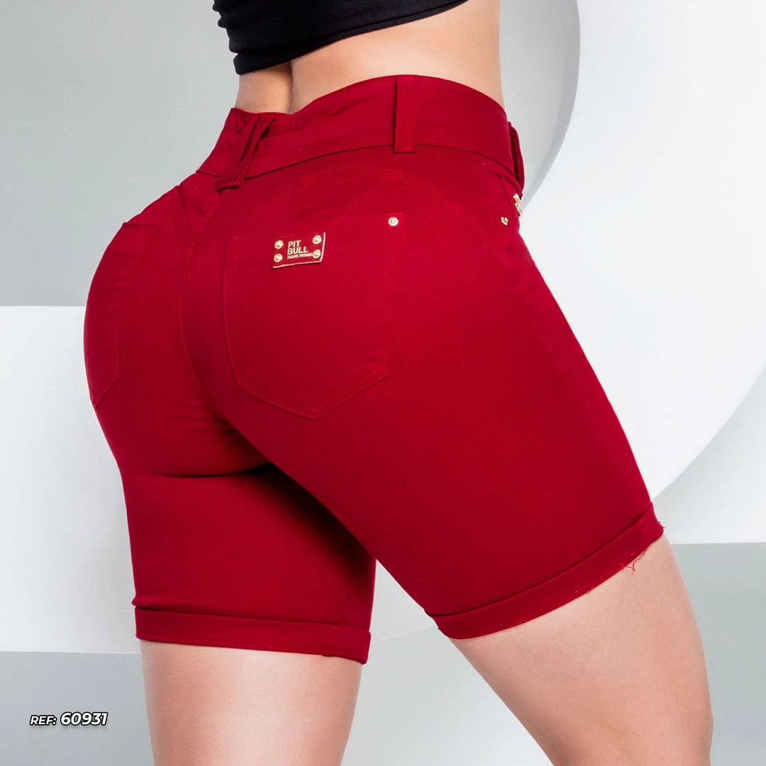 REPRESENTAÇÃO JEANS Red Female Shorts With Push Up Effect - 60931 4 REPRESENTAÇÃO JEANS Red Female Shorts With Push Up Effect - 60931